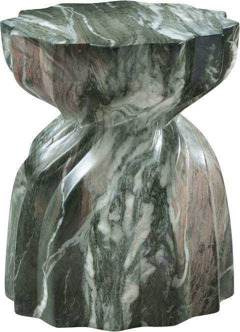 Tessa Green Marble Finish Concrete Indoor / Outdoor End Table, 1 Piece