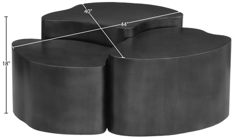 Noelle Black Iron Coffee Table, 1 Piece