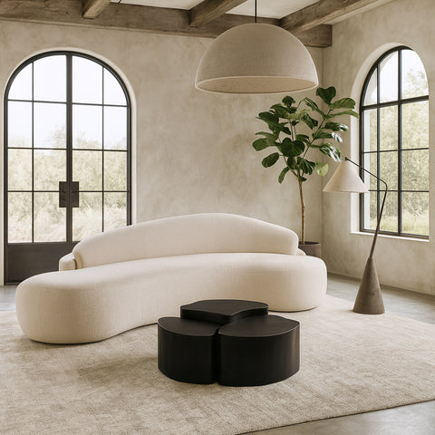 Noelle Black Iron Coffee Table, 1 Piece