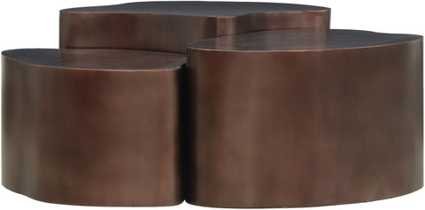 Noelle Brown Iron Coffee Table, 1 Piece