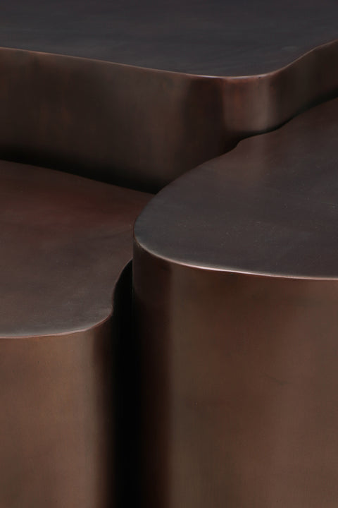 Noelle Brown Iron Coffee Table, 1 Piece