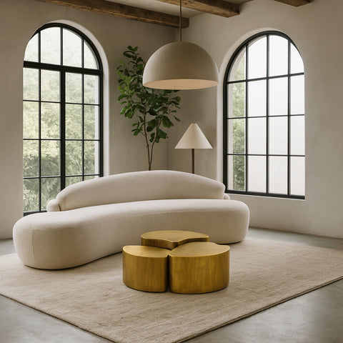 Noelle Gold Iron Coffee Table, 1 Piece