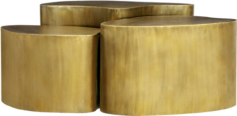 Noelle Gold Iron Coffee Table, 1 Piece