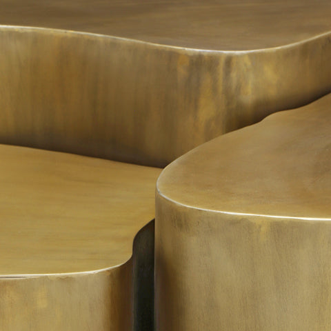 Noelle Gold Iron Coffee Table, 1 Piece