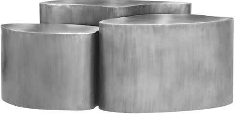 Noelle Silver Iron Coffee Table, 1 Piece