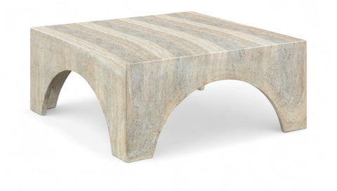 Rowan Natural Concrete And Fiberglass Indoor / Outdoor Coffee Table, 1 Piece