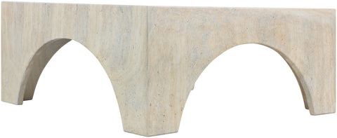 Rowan Natural Concrete And Fiberglass Indoor / Outdoor Coffee Table, 1 Piece