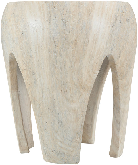 Reese Natural Concrete And Fiberglass Indoor / Outdoor End Table, 1 Piece