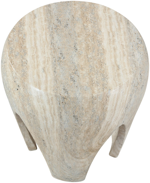 Reese Natural Concrete And Fiberglass Indoor / Outdoor End Table, 1 Piece