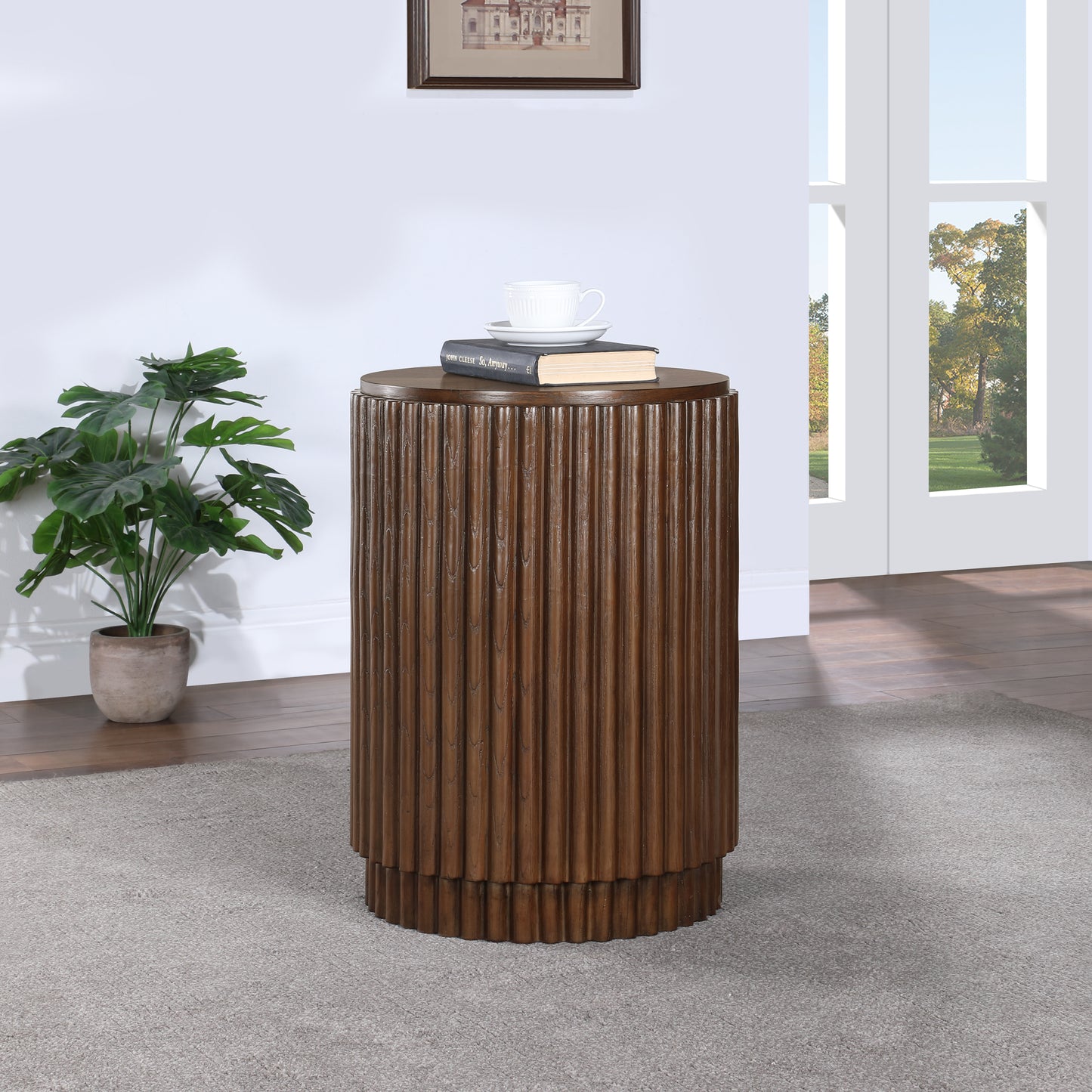 bowie brown end table