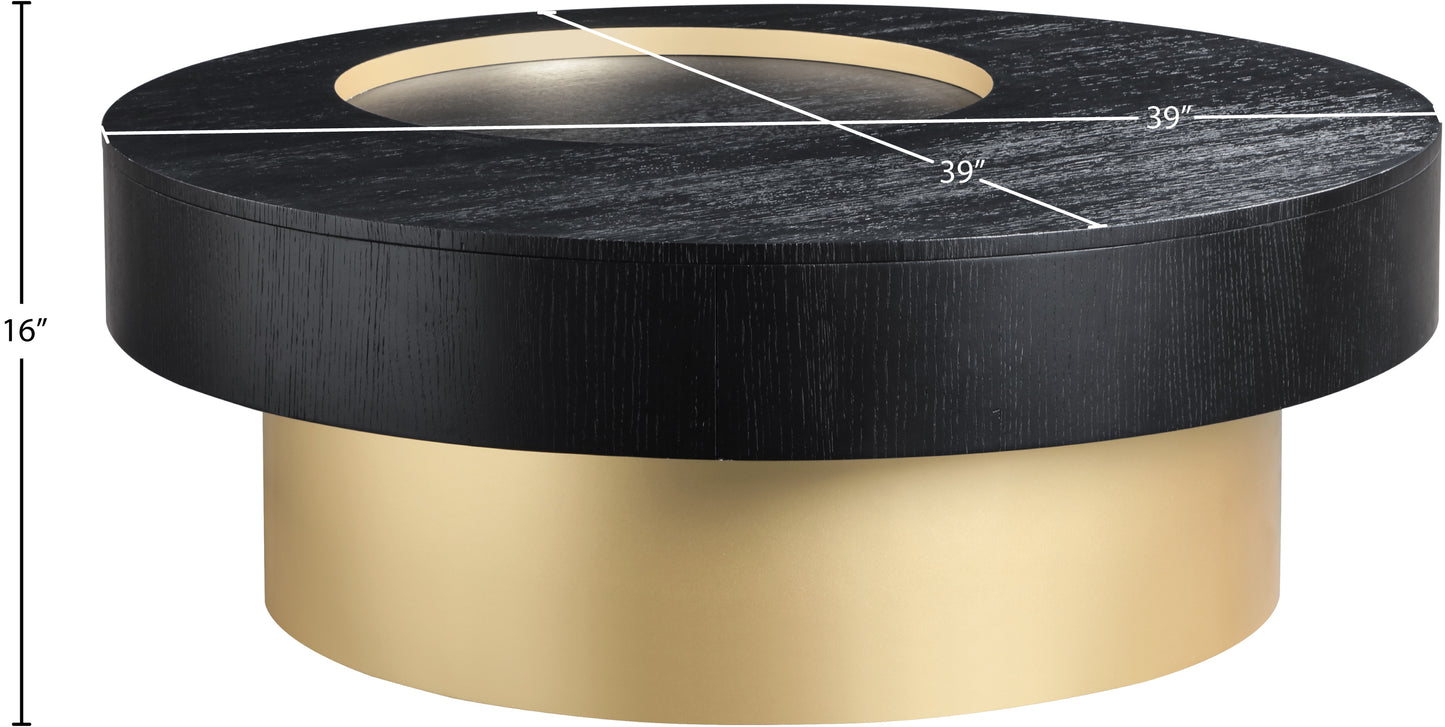 sonia black coffee table