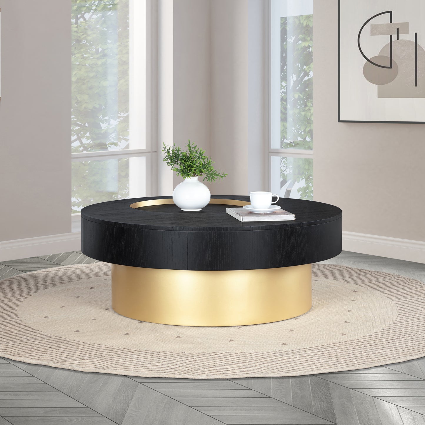 sonia black coffee table