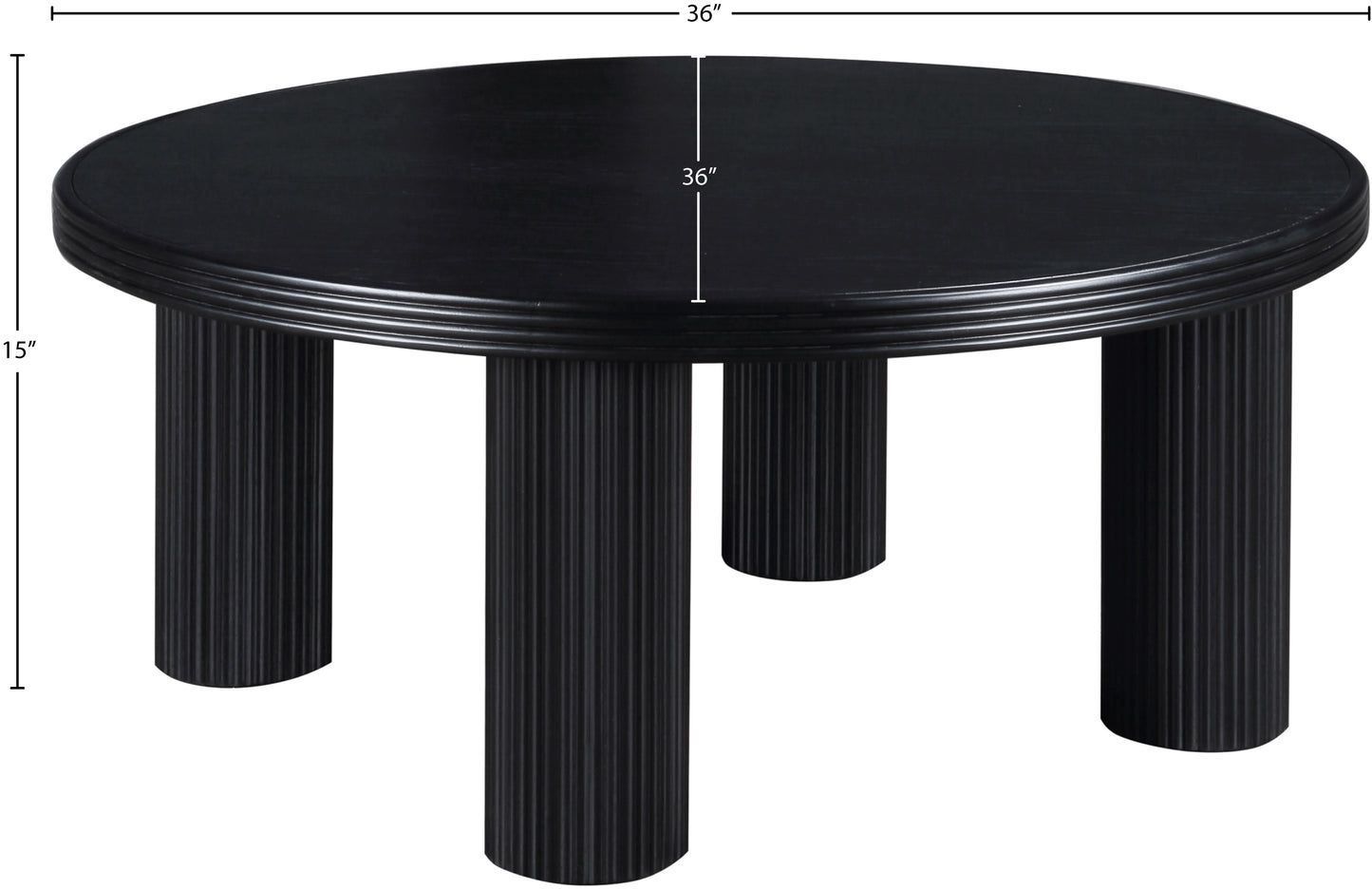 verona black coffee table ct