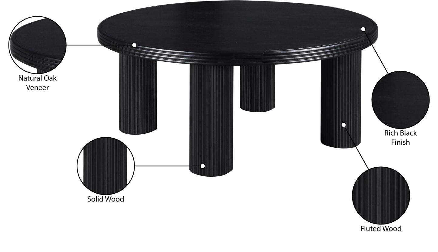 verona black coffee table ct