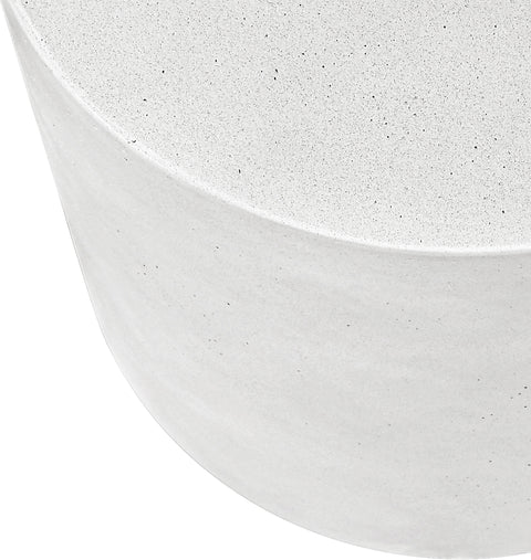 Faye White Concrete Indoor/Outdoor Coffee Table, 1 Piece