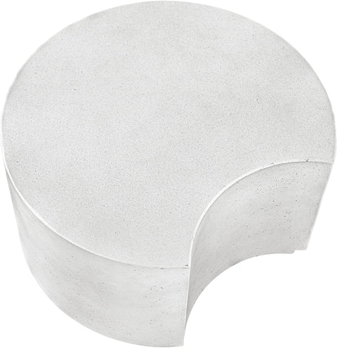 Faye White Concrete Indoor/Outdoor Coffee Table, 1 Piece (Style 2)