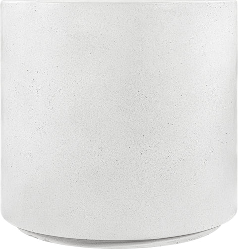 Faye White Concrete Indoor/Outdoor End Table, 1 Piece