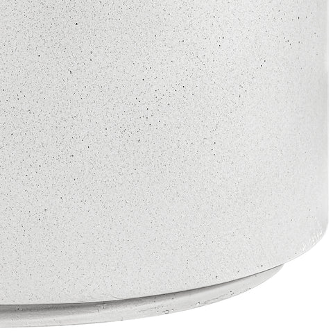 Faye White Concrete Indoor/Outdoor End Table, 1 Piece