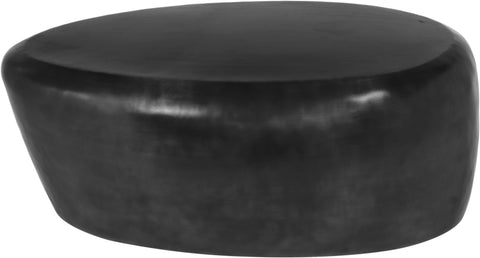 Opal Black Aluminum Coffee Table, 1 Piece