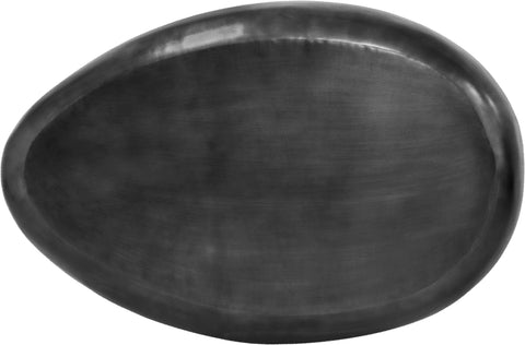 Opal Black Aluminum Coffee Table, 1 Piece