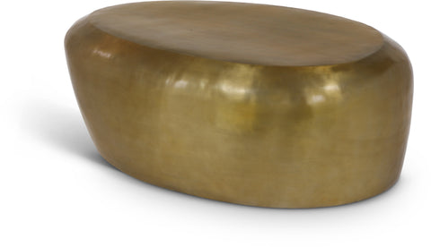 Opal Gold Aluminum Coffee Table, 1 Piece
