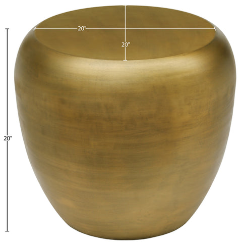 Opal Gold Aluminum End Table, 1 Piece