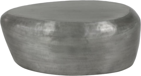 Opal Silver Aluminum Coffee Table, 1 Piece