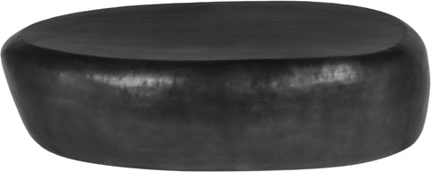 Opal Black Aluminum Coffee Table, 1 Piece (Style 2)