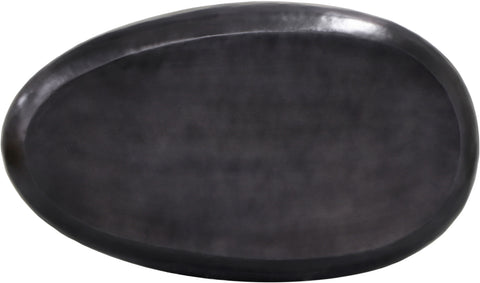 Opal Black Aluminum Coffee Table, 1 Piece (Style 2)