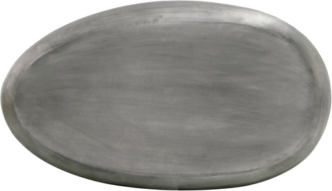 Opal Silver Aluminum Coffee Table, 1 Piece (Style 2)