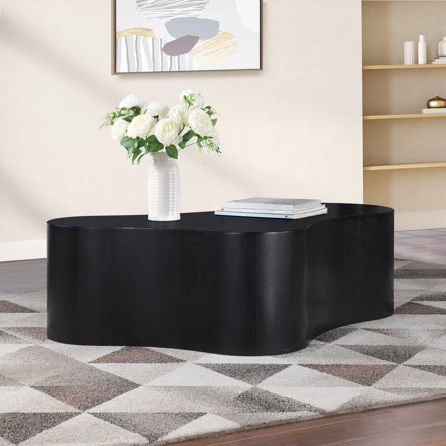 arlington black coffee table