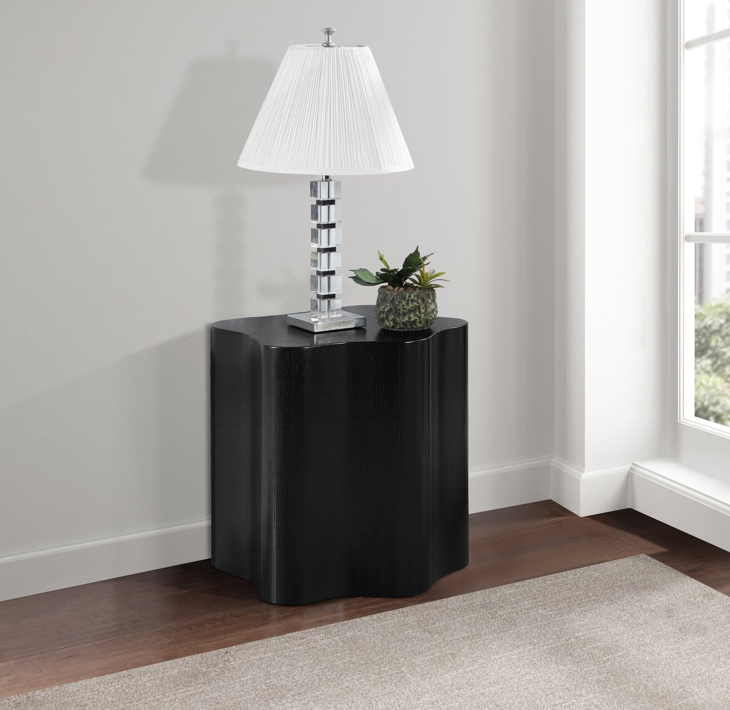 arlington black end table