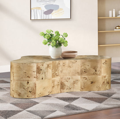 Arlington Natural Burl Wood Coffee Table