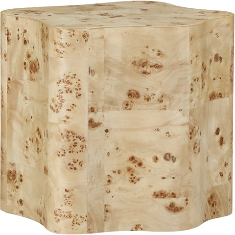 Arlington Natural Burl Wood End Table