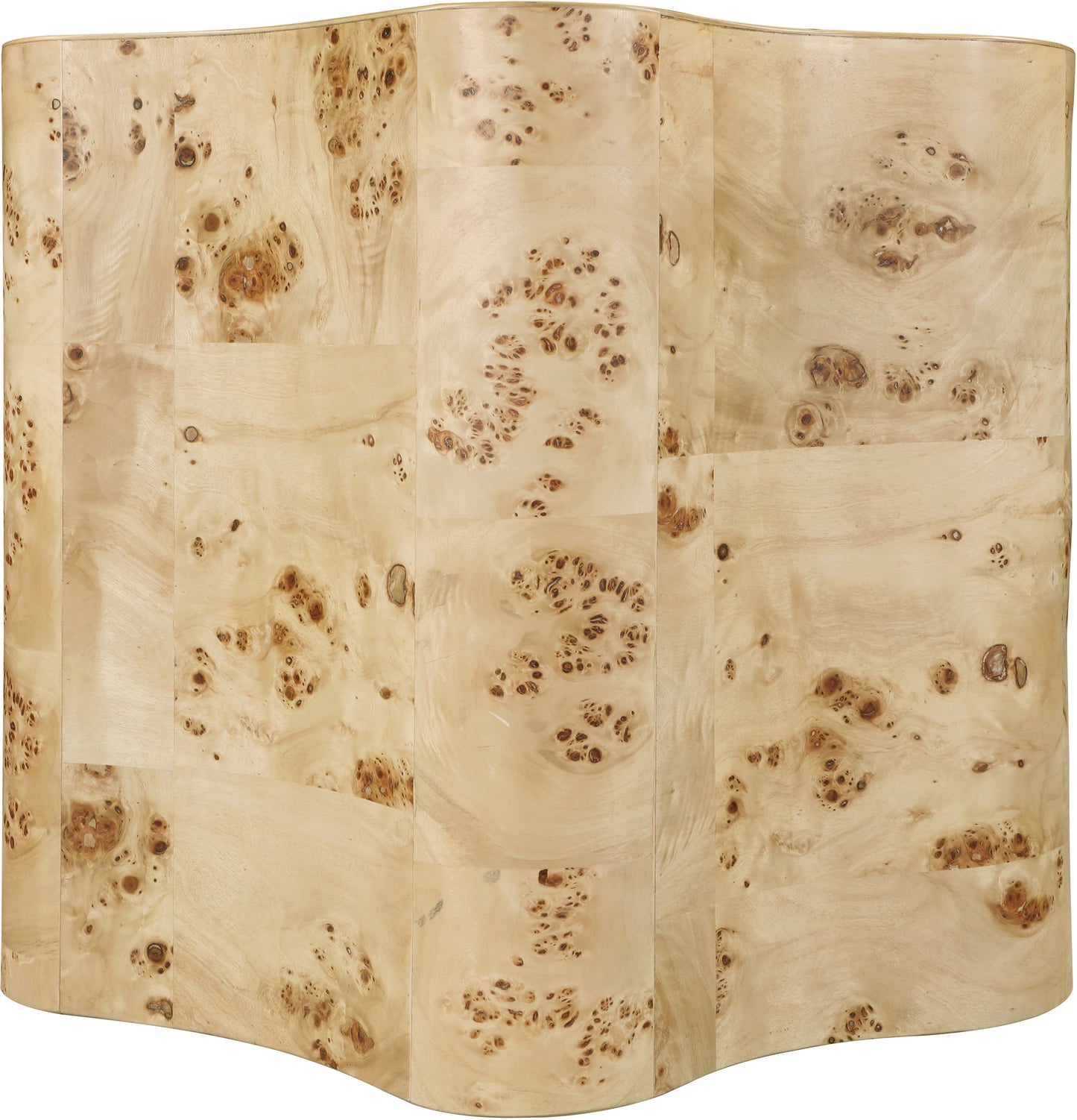 arlington natural burl wood end table