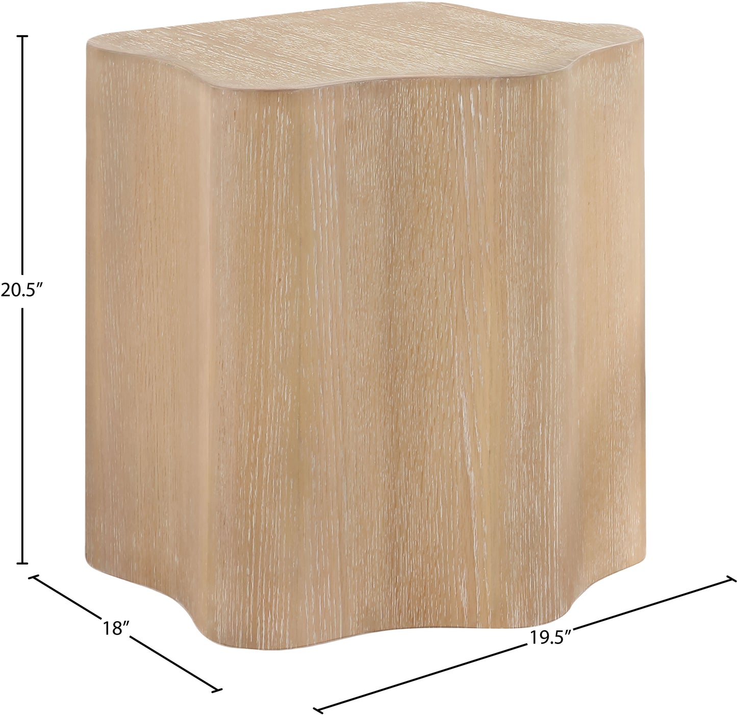 arlington natural end table