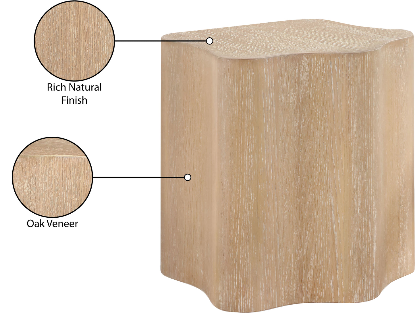 arlington natural end table