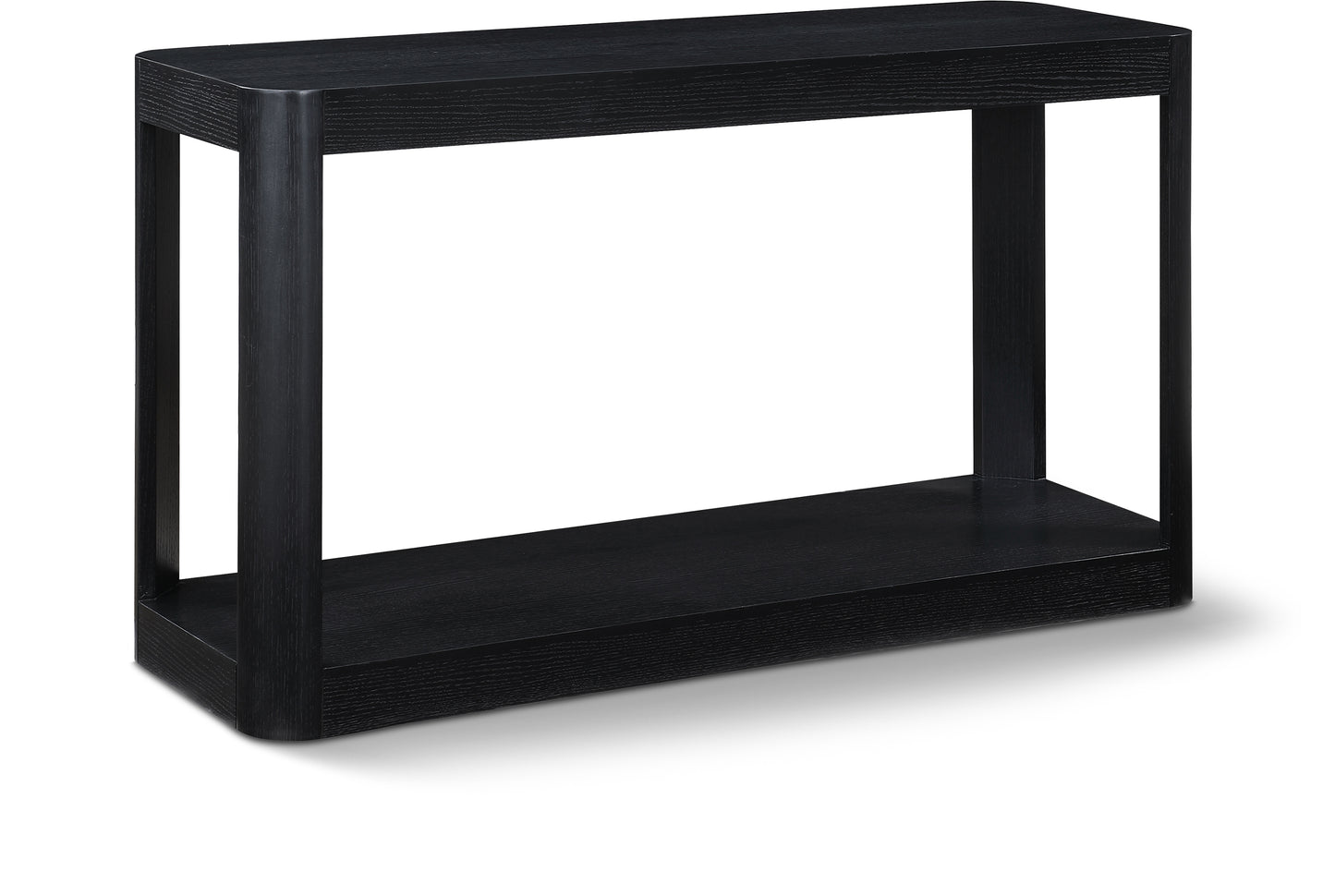 shiloh black console table