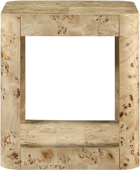 Shiloh Natural Burl Wood End Table