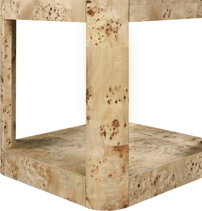 Shiloh Natural Burl Wood End Table