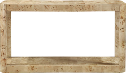 Shiloh Natural Burl Wood Console Table