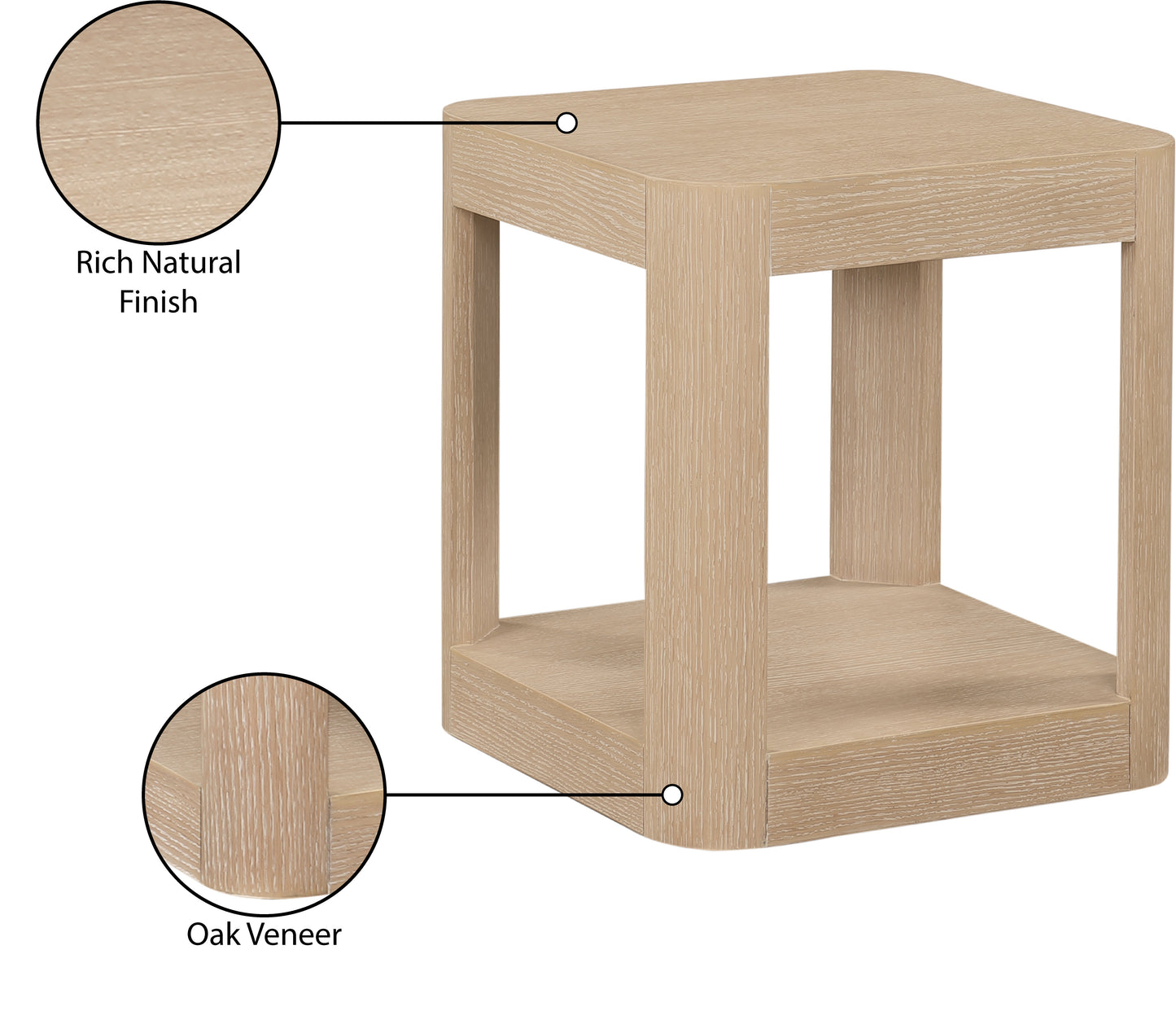 shiloh natural end table