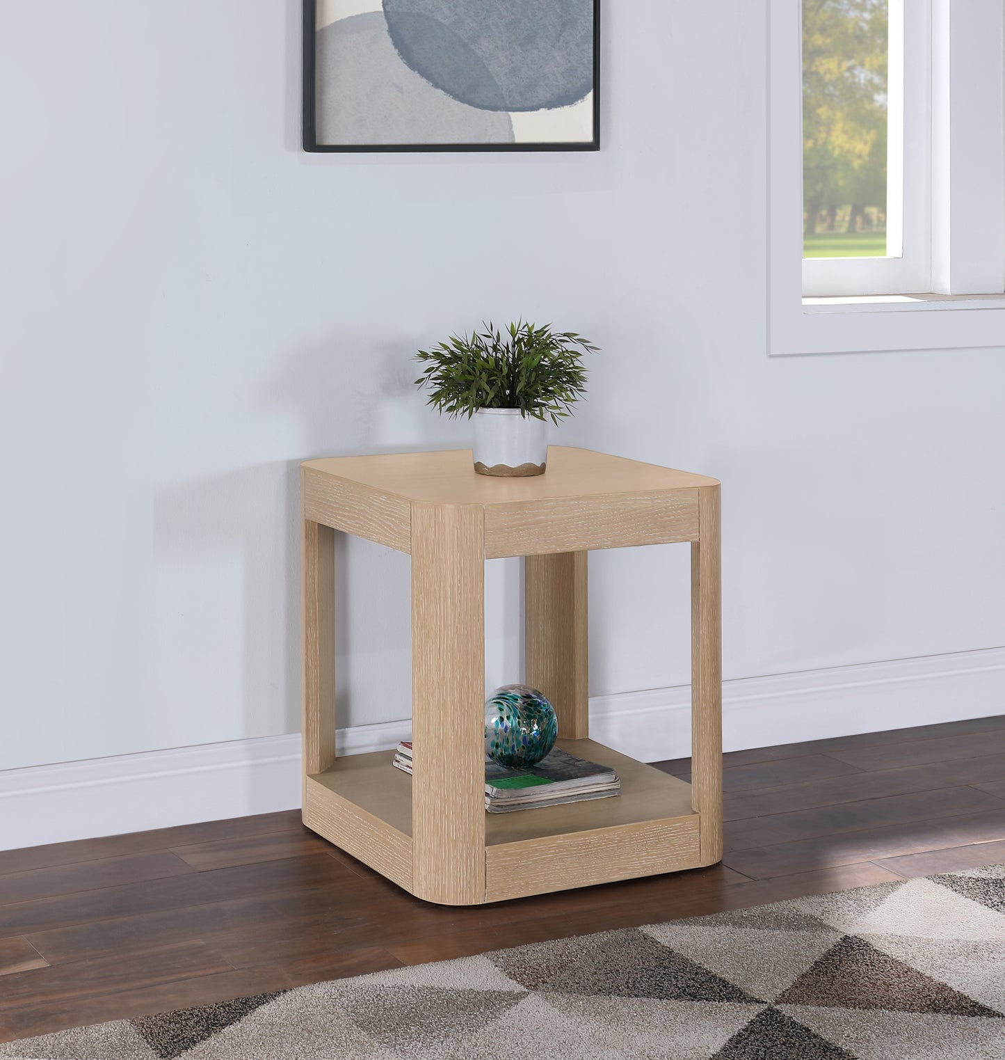 shiloh natural end table