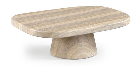 Waverly Travertine Concrete Indoor/Outdoor Coffee Table, 1 Piece