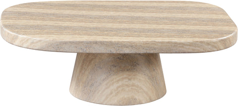 Waverly Travertine Concrete Indoor/Outdoor Coffee Table, 1 Piece