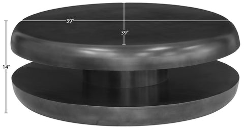 Rhea Black Iron Coffee Table, 1 Piece