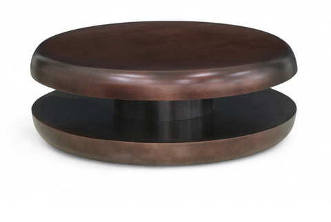 Rhea Brown Iron Coffee Table, 1 Piece