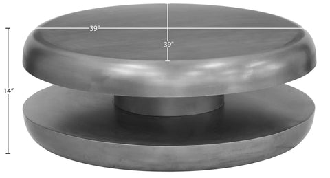 Rhea Silver Iron Coffee Table, 1 Piece