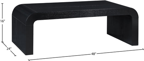 Briar Black Oak Veneer Coffee Table, 1 Piece