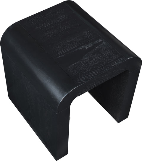 Briar Black Oak Veneer End / Side Table, 1 Piece